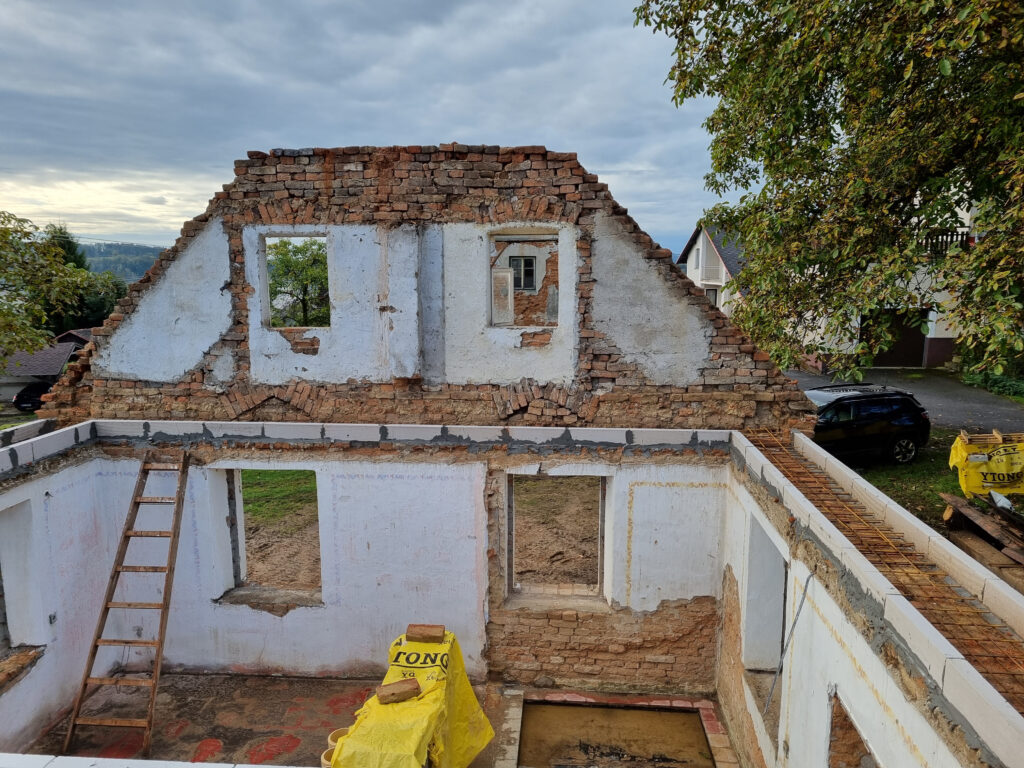 Průběh realizace „Rekonstrukce domu v Krkonoších“ – detail 25