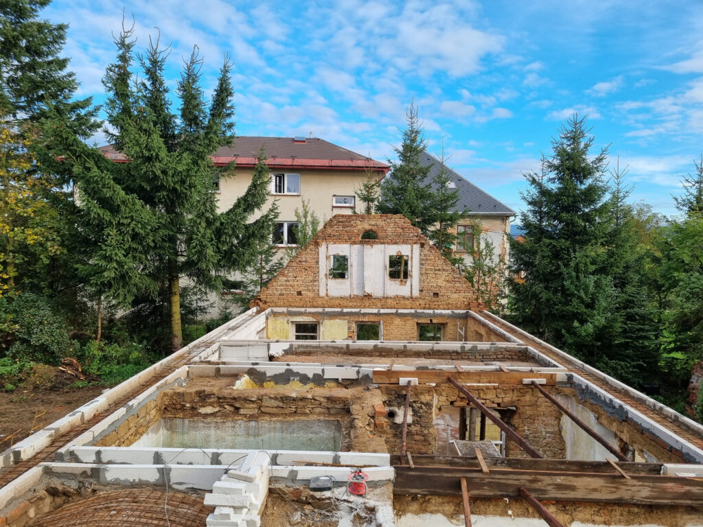 Průběh realizace „Rekonstrukce domu v Krkonoších“ – detail 26